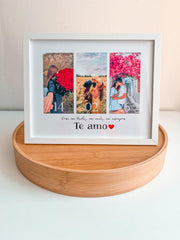 Cuadro love 20x25 CM Marco Blanco